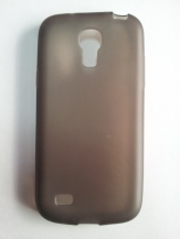 Силиконов гръб за Samsung i9190 Galaxy S4 mini с тапички Черен